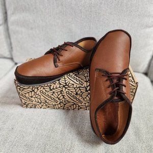 Tadeevo Minimalist Shoe in Derby Brown size 43